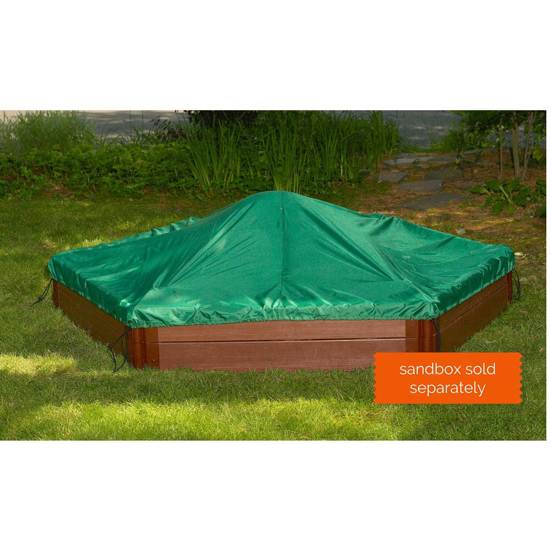 Hexagon Sandbox Tarp Cover, 7' x 8; x 28"